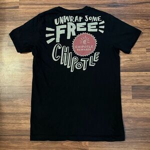 Chipotle “Unwrap Some Free Chipotle” Promo Shirt, Size: X-Small